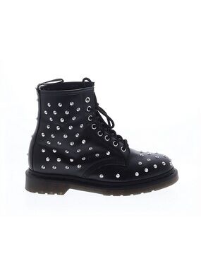 Dr Martens 8 Women's Black Studded Lace-Up Ankle Boots